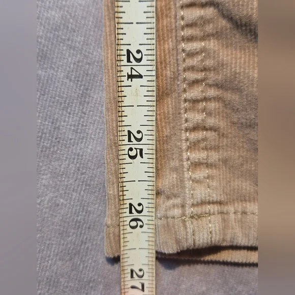 Talbots Corduroy Pants 8P Tan Straight Leg Flawless 5 Pocket Classic Preppy - Picture 9 of 10